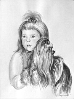 picture Марина Ефремова: Девочка с йорки, 2006 г.