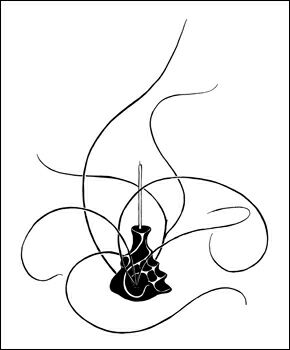 Марина Ефремова, Тени, 1997 г., тушь, бумага